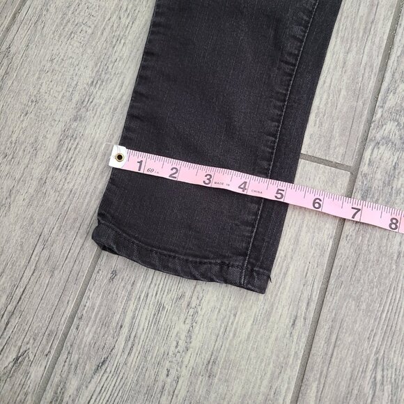 ELLE women's black skinny jeans size 8R - Picture 5 of 12